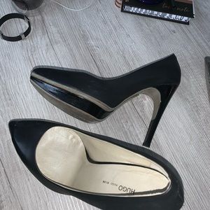 Hugo Boss leather/rubber heels